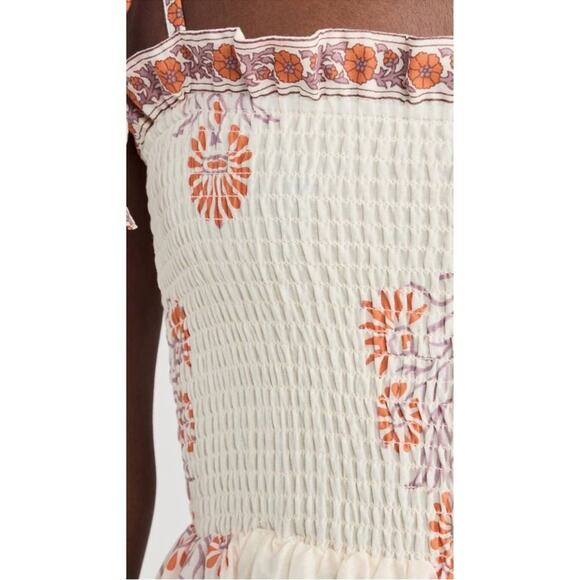 NWT NEW Alix of Bohemia Kaia Papaya Smocked Maxi Dress - Picture 11 of 13